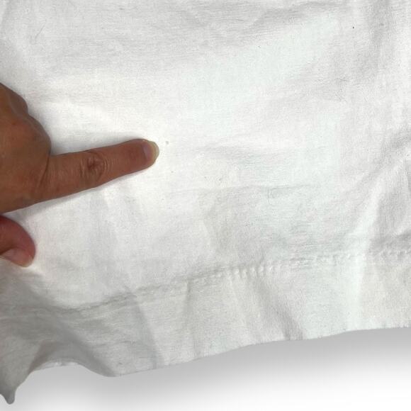 Banana Republic White Lined Linen Shorts Size 2 - Picture 2 of 7